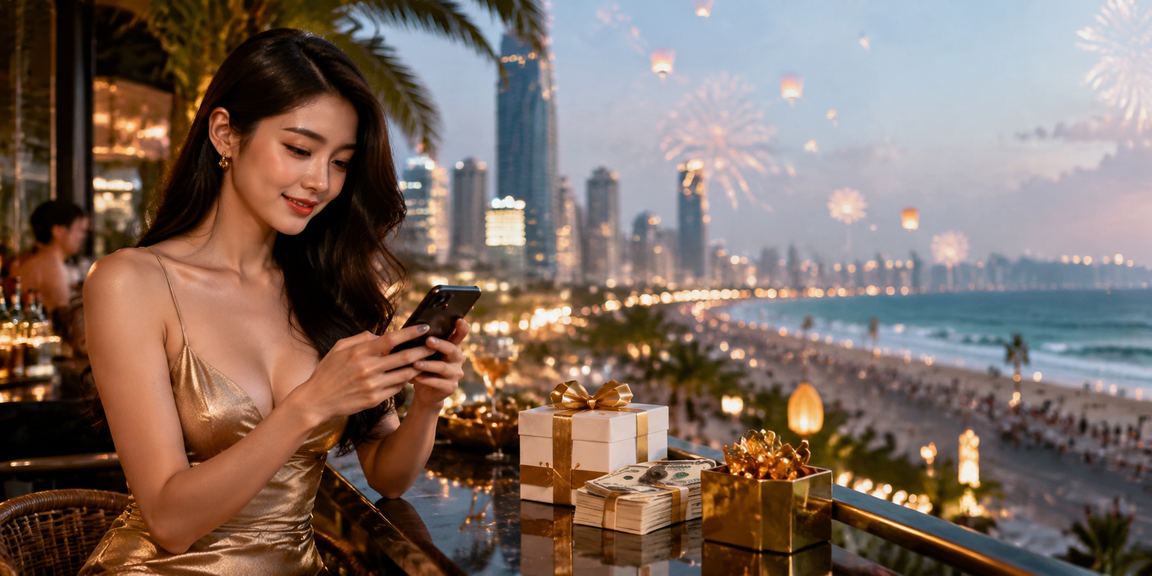 Người dùng tại Đà Nẵng thao tác đăng ký trên điện thoại trong không khí lễ hội